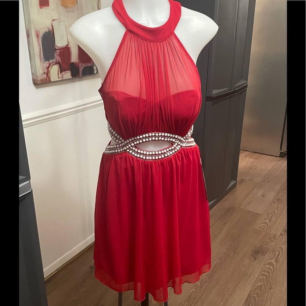 Speechless Infinity Cutout Waist Dress Size 5